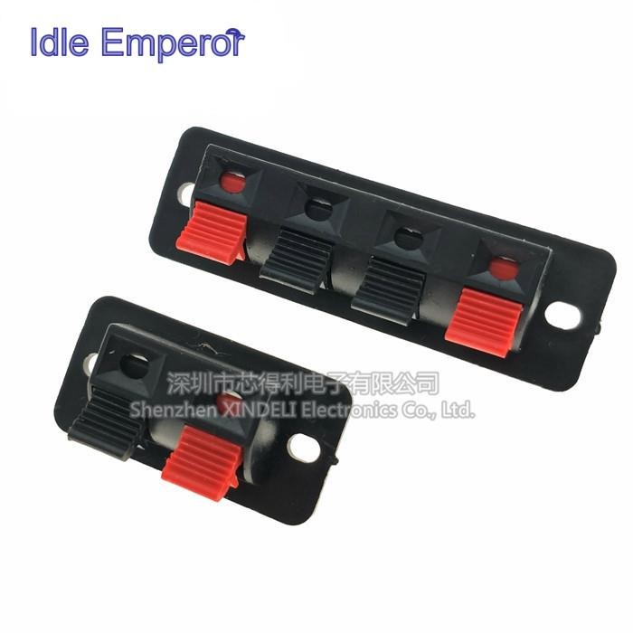 ลําโพงคลิปสายลําโพงคลิปการเชื่อมต่อคลิป Breadboard คลิป/สายสัญญาณเสียงคลิป 2P/4P 2-Bit 4-Bit คลิปสาย