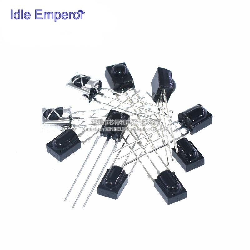 Vs1838 HS-0038B รีโมทคอนโทรลหลอด 1838 VS1738 แบบบูรณาการอินฟราเรดตัวรับสัญญาณ VS1838 HS-0038B แบบบูร