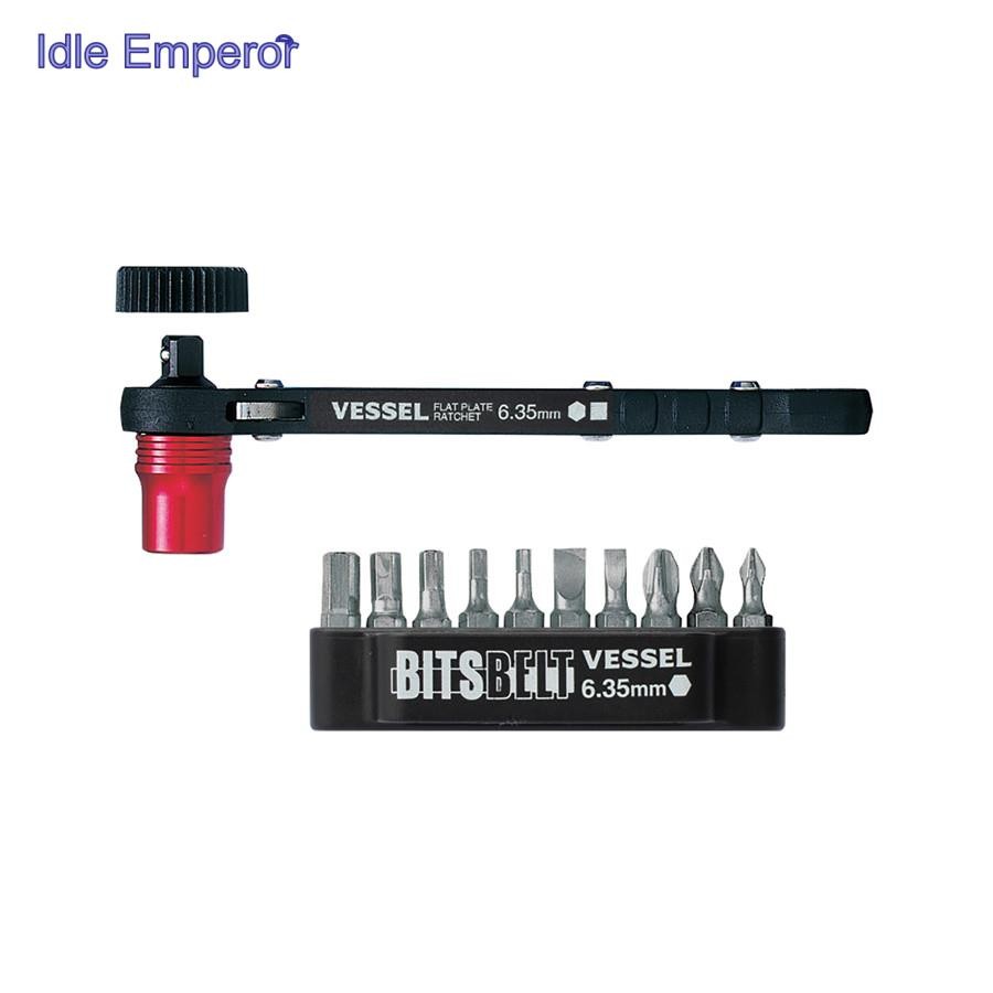 Vessel ชุดไขควงวงล้อขนาดเล็กพร้อมเครื่องมือมือบิตมัลติฟังก์ชั่น No.TD-70/TD-71/TD-7/TX-12MC/TD-73MC