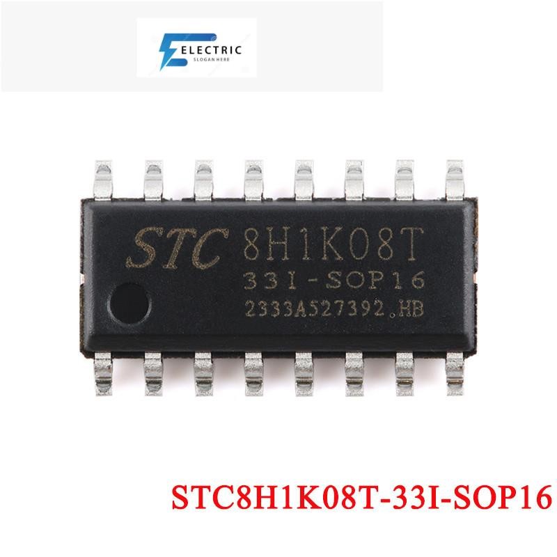 5 ชิ้น/1 ชิ้น STC8H1K08 STC8H1K08T STC 8H1K08T STC8H1K08T-33I-SOP16 ความเร็วสูง 8051 Core 1T Micropr