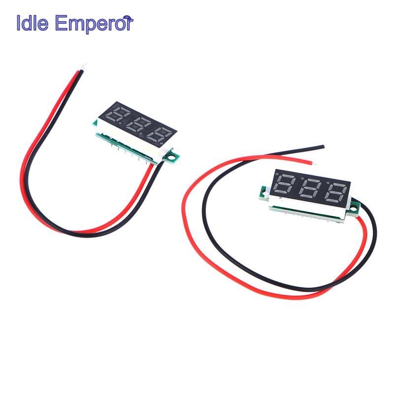 Tar DC5-30V เครื่องวัดแรงดันไฟฟ้า 0.28 นิ้ว LED Digital Voltmeter Auto Car Mobile Power Voltage Test