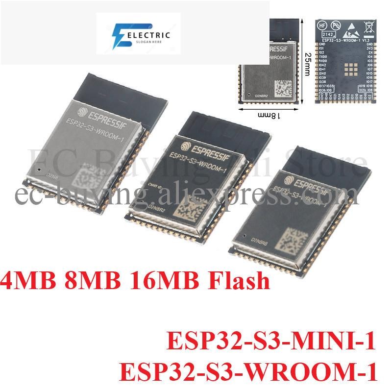 ESP32-S3-WROOM-1 ESP32-S3-MINI-1 ESP32-S3 ESP32-S3R2 ESP32-S3R8 Dual-core WiFi บลูทูธเข้ากันได้ 5.0 