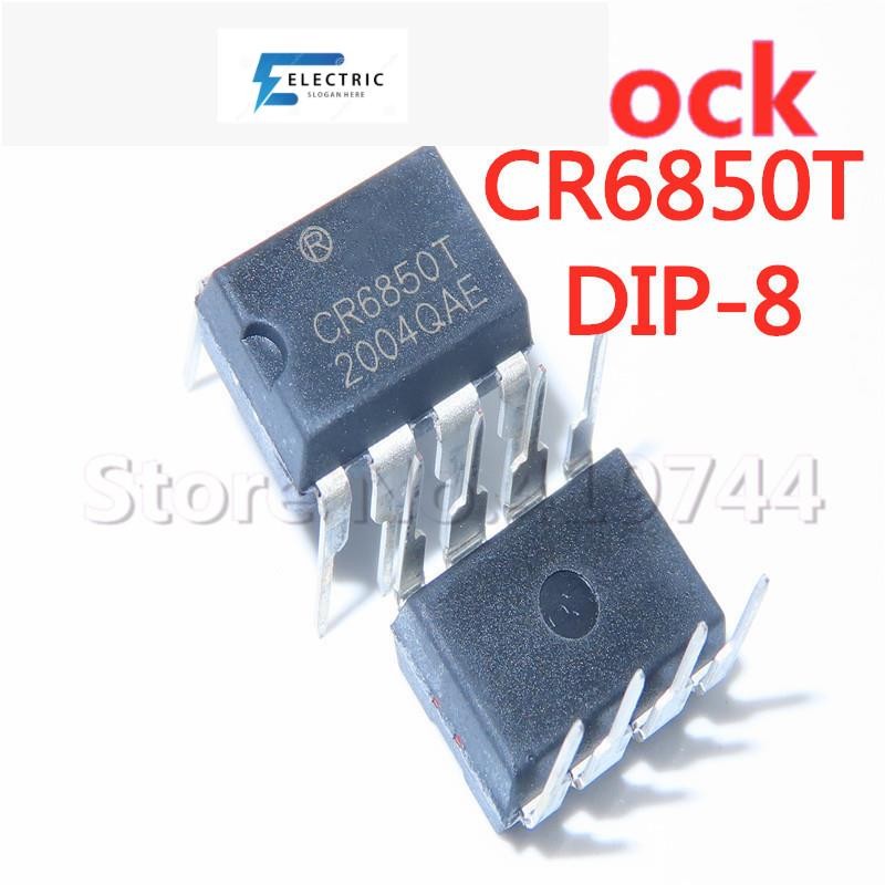 5 ชิ้น/ล็อต 100% คุณภาพ CR6850 CR6850T DIP-8 offline switching power supply IC ในสต็อกใหม่เดิม