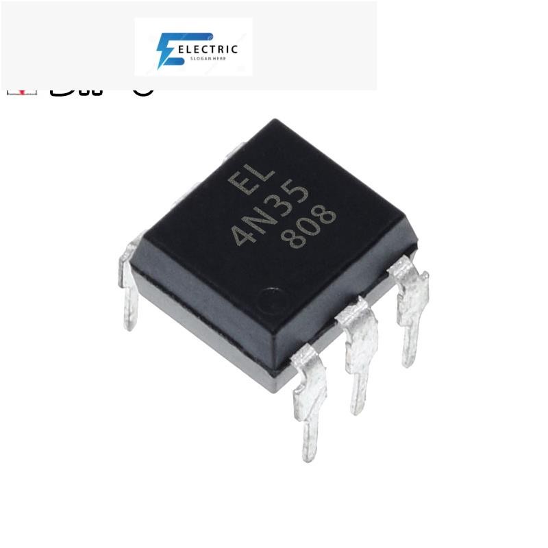 10PCS EL4N35 4N35 in-line optocoupler DIP6 photocoupler