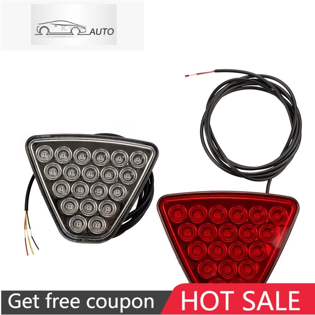 Honda Jazz GK GK5 2014 Honda City Mugen สไตล์กระโปรงกันชนหลังสามเหลี่ยม LED เบรค