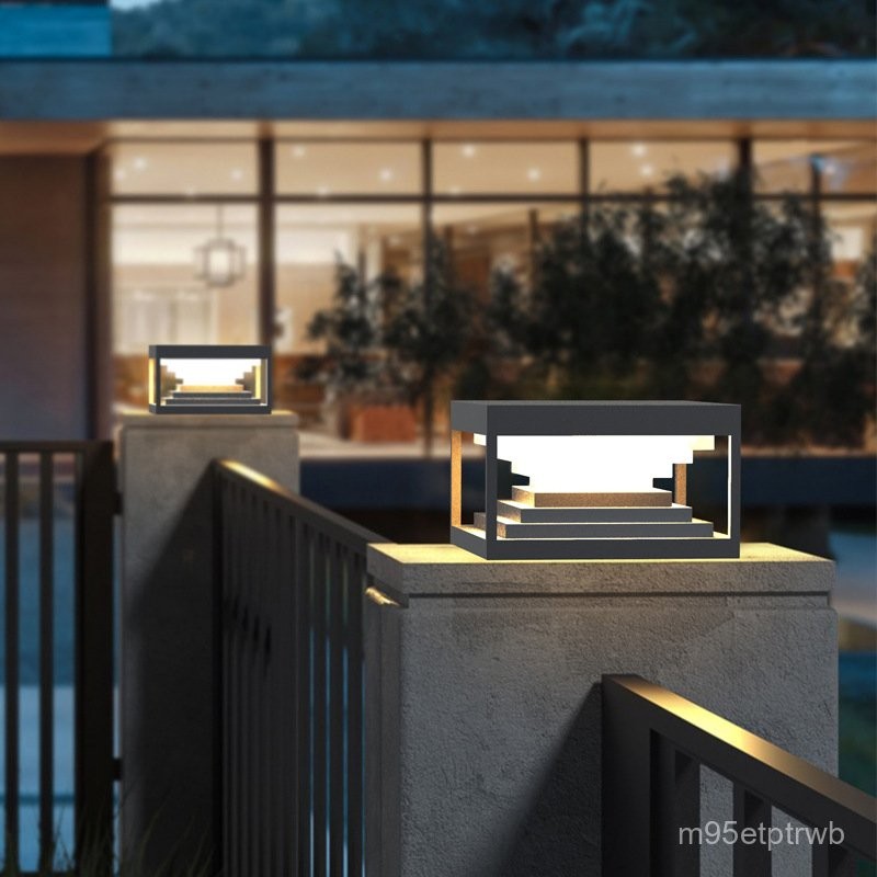 Outdoor Waterproof Pillar Light Garden Light Outdoor Wall Villa Pillar Light Square Doorpost Light S
