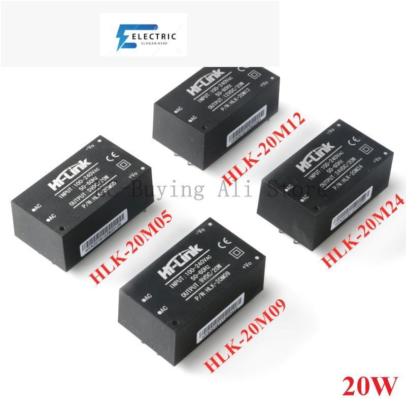โมดูลสวิตช์แยกพาวเวอร์ซัพพลาย AC-DC ขนาดเล็ก AC DC 220V เป็น 5V 9V 12V 15V 24V 20W HLK-20M05 HLK-20M