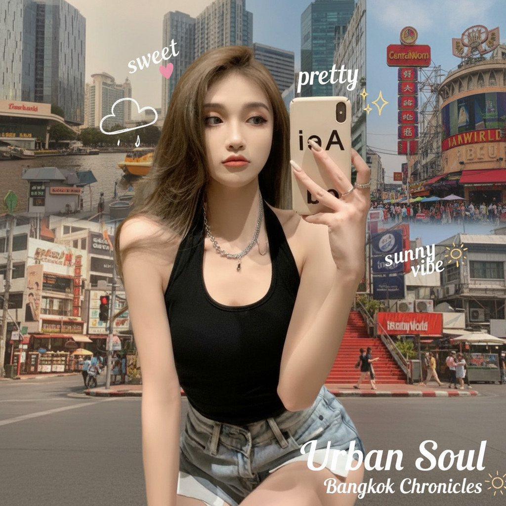 ꕥCatalog Fashionꕥ เสื้อบราแฟชั่นคล้องคอ 5 สี อกมีฟองน้ำ