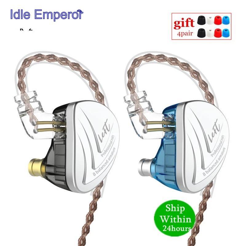 Kz As16 8Ba ชุดหูฟังอินเอียร์หน้าจอมอนิเตอร์คุณภาพสูง Kz As12 As10 Ba10 As06 C16 C12