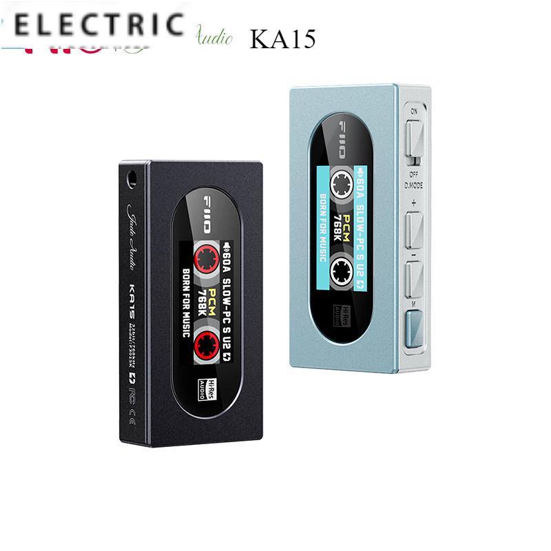 Fiio KA15 ถอดรหัสเครื่องขยายเสียงหูฟัง Hifi Balance 4.4 Power แบบพกพาขนาดเล็กอะแดปเตอร์หางสาย 560mW 