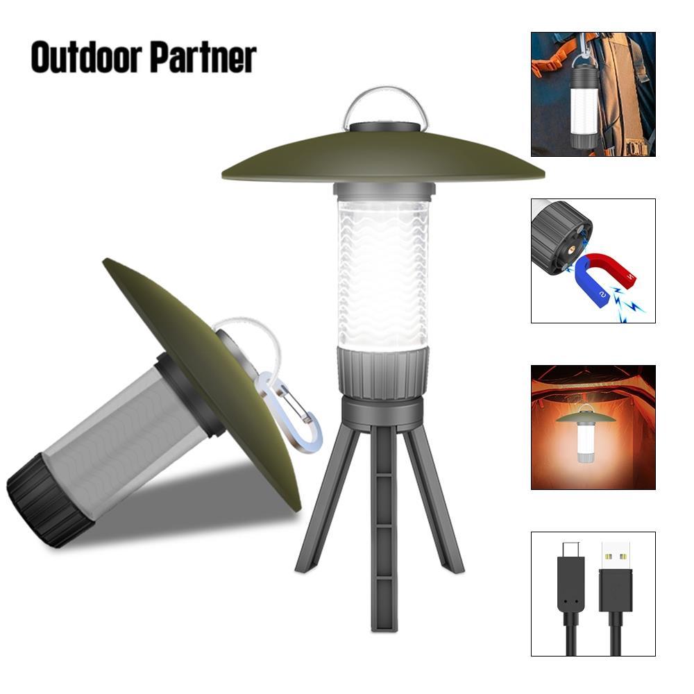 L003 โคมไฟ LED 18 ดวง สว่างมาก พร้อมตะขอขาตั้งกล้อง แบบพกพา ขนาดเล็ก แบตเตอรี่ในตัว 18650 กันน้ํา สํ