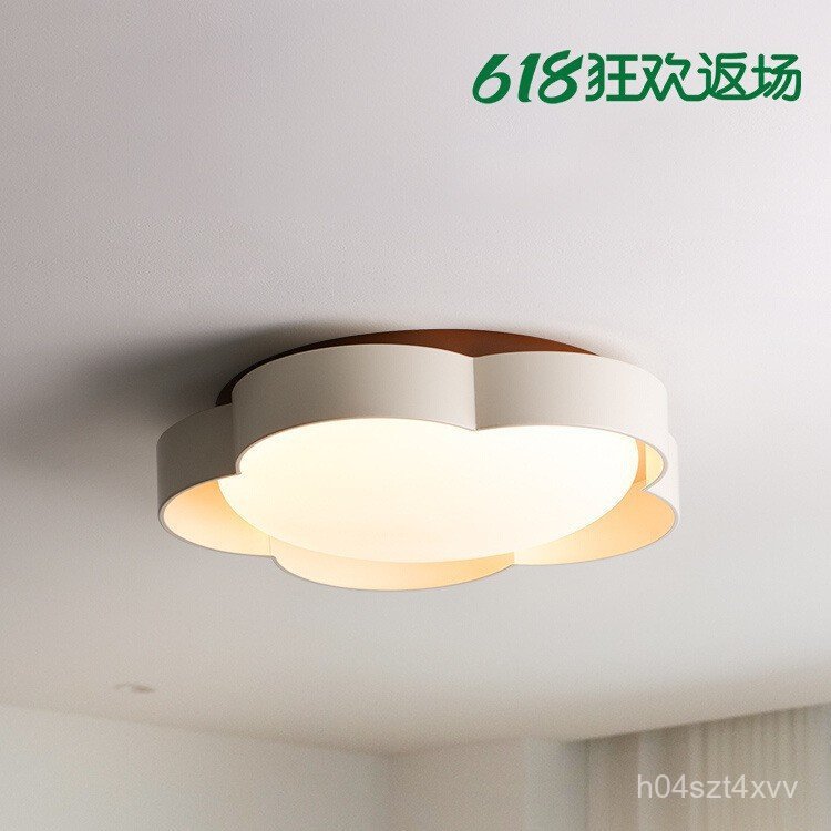 Flower Lamp Cream Style Bedroom Lamp Ceiling Lamp2024New Master Bedroom Lamp Children's Room Lamp Gi