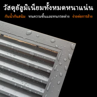 💥TOP ช่องระบายอากาศ มู่ลี่แนวตั้ง อะลูมิเนียม สีขาว กว้าง 40 ซม. x สูง 60 มีมุ้งลวด มาตรฐานโรงงาน💥