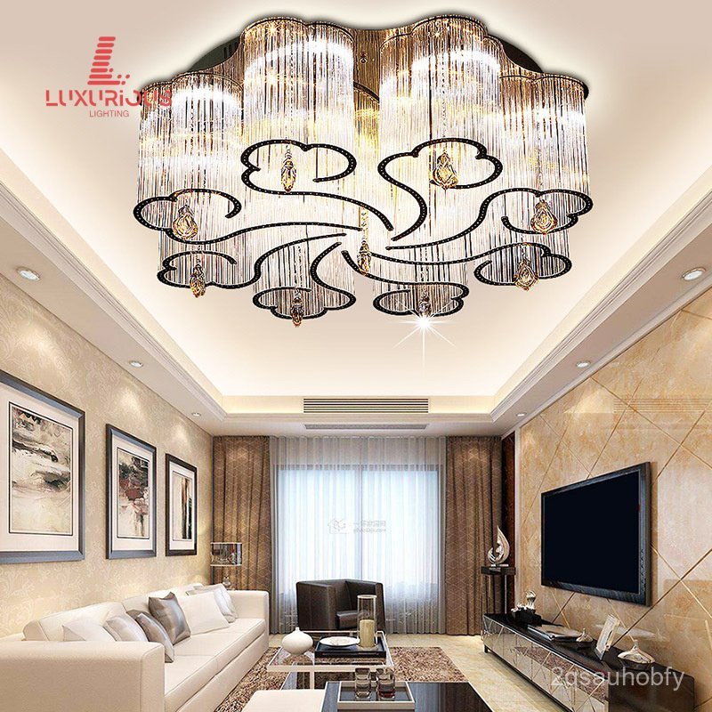 Creative Modern Crystal Lamp Fixture for Home Living Room New Lamp Cloud Ceiling Lamp Simple Bedroom