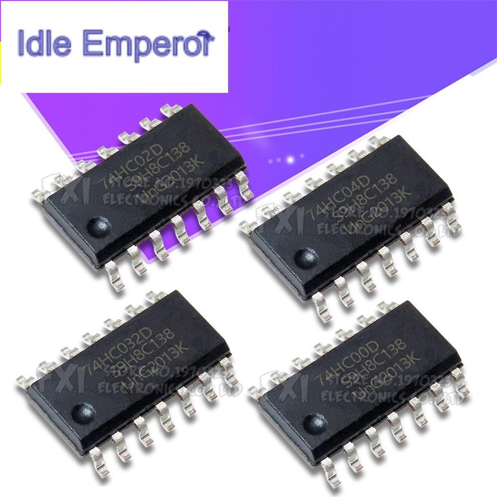 ชิปวงจรรวม 74HC14D 74HC14 SOP SN74HC14DR SOP-14 74HC00D 74HC00 74HC04D 74HC04 74HC08D 74HC08 74HC27D
