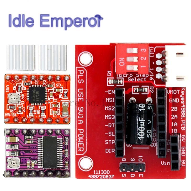 บอร์ดควบคุมสเต็ปเปอร์มอเตอร์ A4988 DRV8825 และบอร์ดขยาย A4988 DRV8825 สําหรับเครื่องพิมพ์ 3D