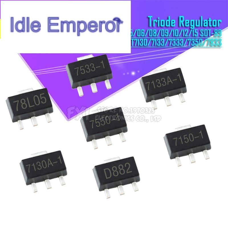 ทรานซิสเตอร์ควบคุมไตรโอด 78L05 78L06 78L08 78L09 78L10 78L12 78L15 79L05 HT7130 HT7133 HT7333 HT7350