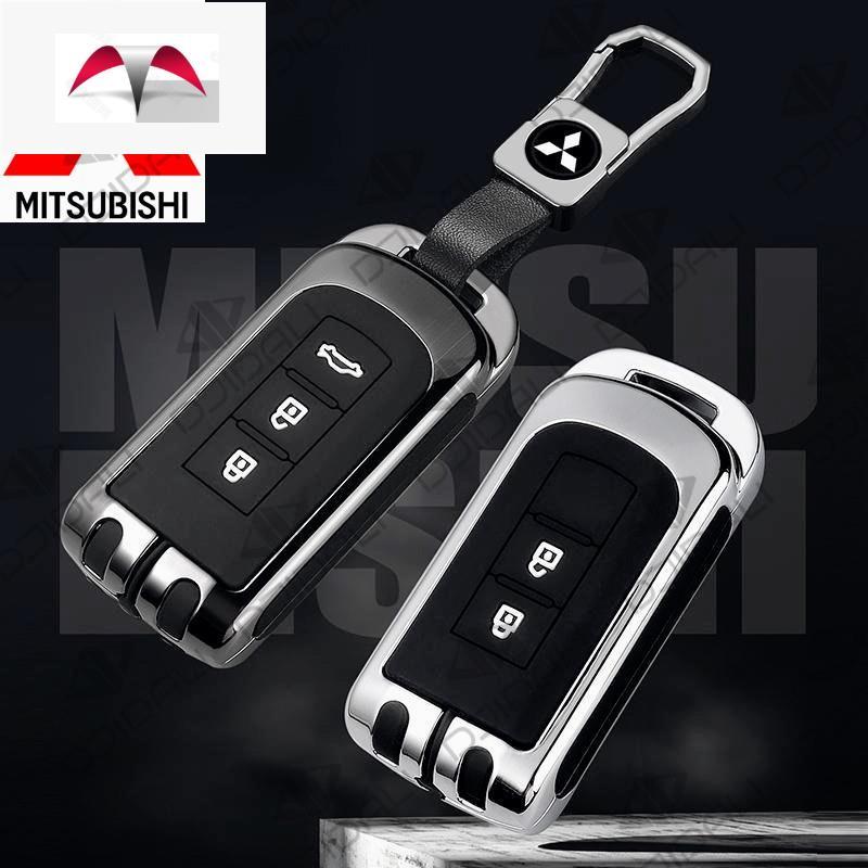 โลหะหนังกุญแจรถฝาครอบพวงกุญแจสําหรับ Mitsubishi Xforce Xpander Outlander Attrage Triton Pajero Mirag
