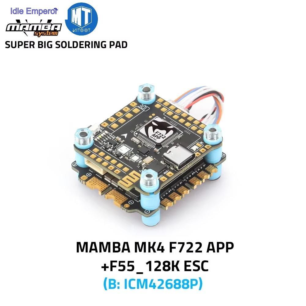 Diatone MAMBA F722 APP MK4 WIFI/DJI Flight Controller Stack F7 45A/55A/65A 128K BLHeli32 ESC 6S 4in1