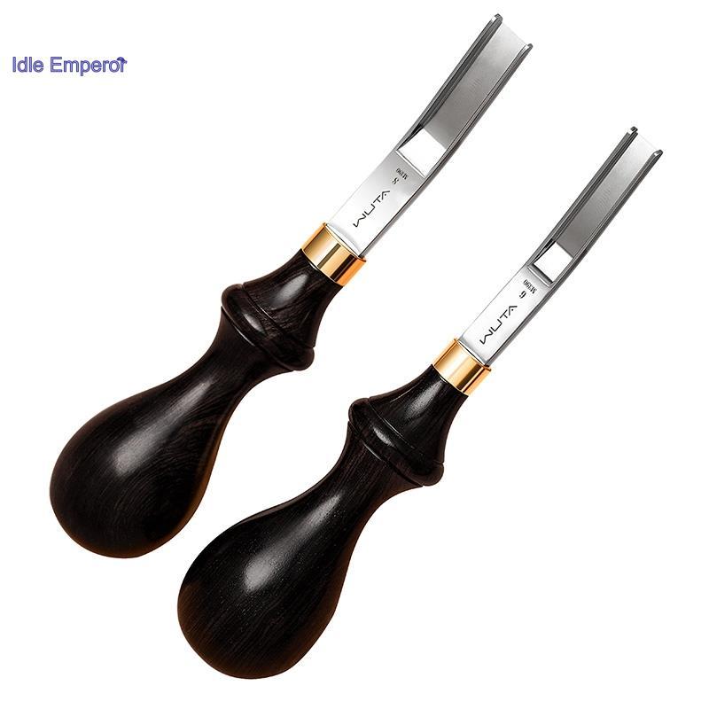 WUTA หนังกว้าง Edger Skiver Edge Beveler M390 / DC53 Die Steel Professional หนัง Skiving บางตัดเครื่