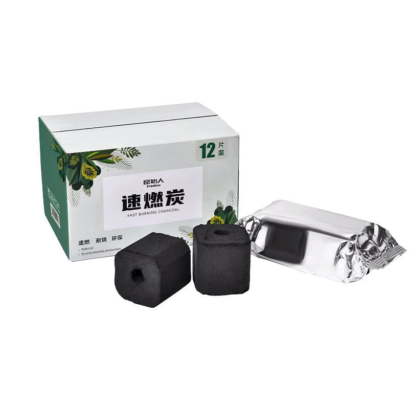 Primitive Charcoal BBQ Smokeless Household Fruitwood Charcoal Grill Quick-Burning Coal Bamboo Charco