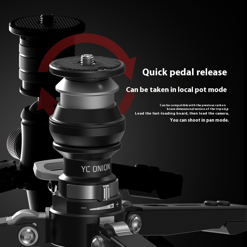 Yc ONION PINETA คาร์บอนไฟเบอร์ monopod 2.0 One-touch extension แบบพกพา quick release กล้องมืออาชีพ m