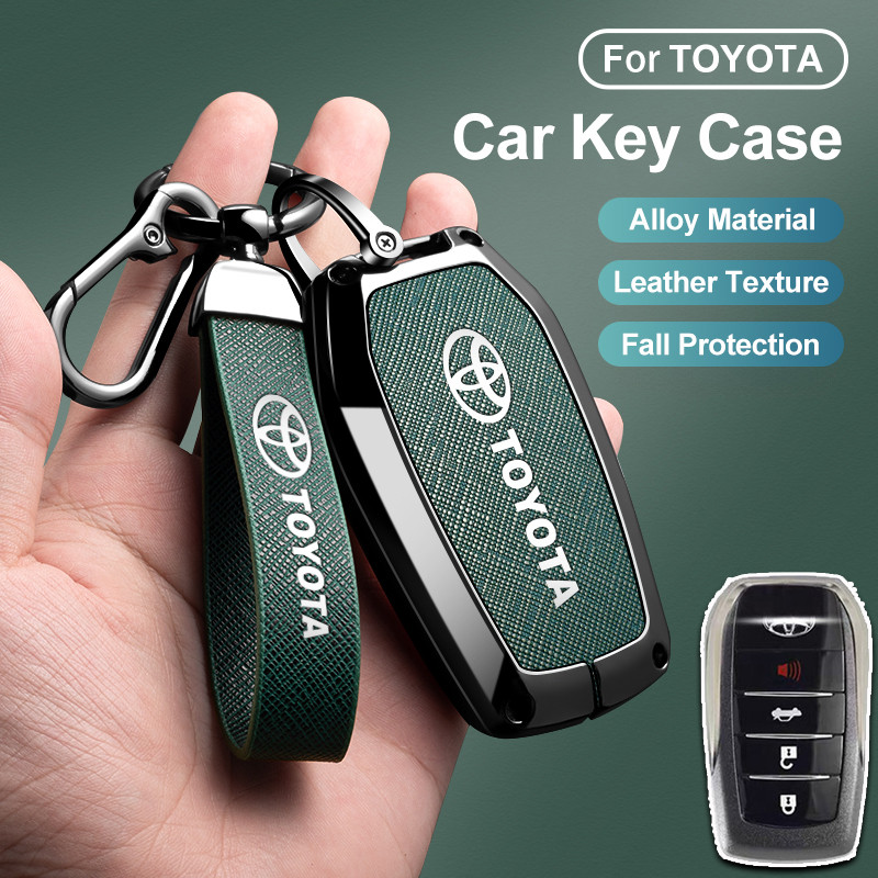 เคสกุญแจรีโมทรถยนต์ โลหะผสมสังกะสี สําหรับ Toyota All new Fortuner /Camry 2025/Fortuner TRD/Fortuner 2019-2021/GR Fortun