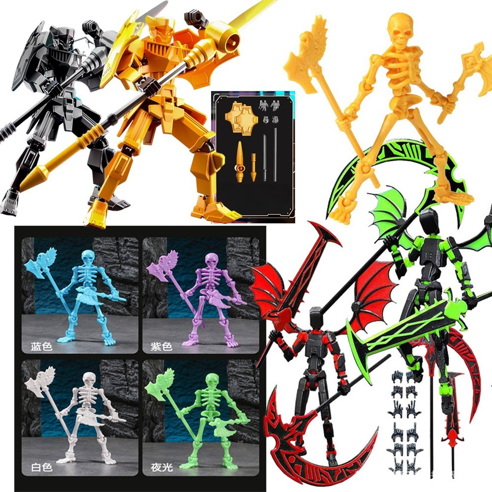 Dummy 13 Action Figure Lucky 13 Mini Lucky 3d พิมพ์ Dummy 13 Acessórios ของเล่น