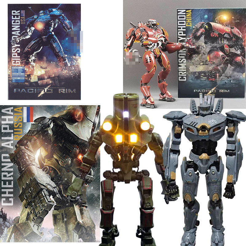 โมเดลฟิกเกอร์ Neca Pacific Rim Cherno Alpha Gipsy Avenger Crimson Typhoon Striker Eureka Articulado