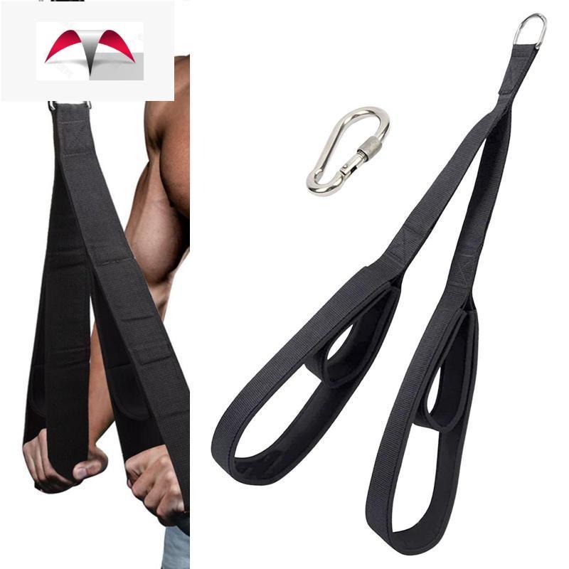 Ergonomic Pulldown Rope สบาย Pulley System ทนทาน Ab Strap Gym