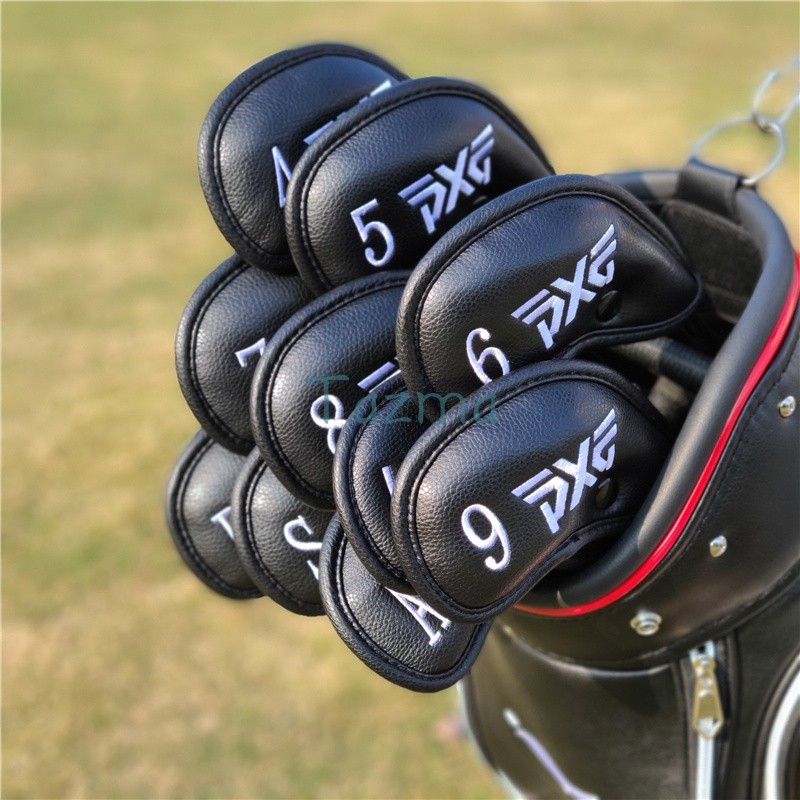 PXG Branded Golf Club Iron Headcover (4,5,6,7,8,9,Pw,Aw,Sw,Lw) ปุ่มปิดสําหรับฝาครอบป้องกันหัวเหล็ก