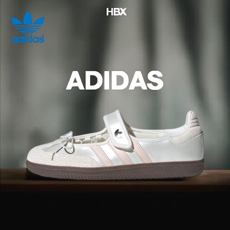 👍ของแท้ 100% adidas originals Samba Jane white and pink sandals JR4482