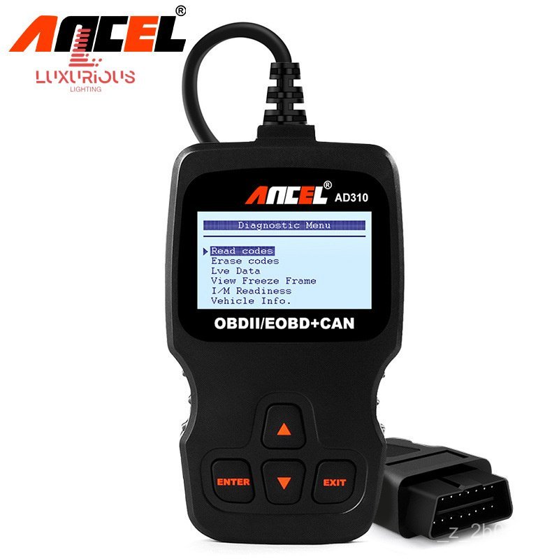 Ancel AD310 CAN OBD2 ผู้ทดสอบเครื่องยนต์ยานยนต์ ตัวอ่านโค้ด ล้างรหัส ข้อมูลสตรีมฉบับต่างประเทศ KZHN