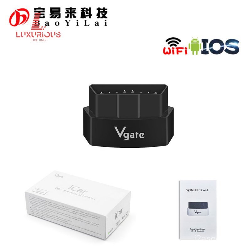 ICar3 ไร้สาย wifi mini OBD2 elm327 รองรับแอนดรอยด์ IOS สีดำ icar 3รุ่น 5X4Z