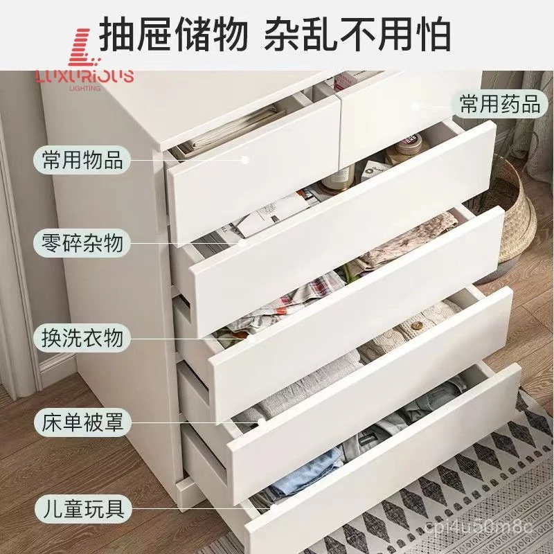 ตู้ลิ้นชักเก็บของ 6 ชั้น สีขาว สไตล์มินิมอล HMNT thumbnail 9