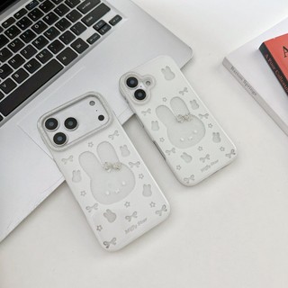 case for iphone17 เคสสวยหรู ลายโบว์ติดเพชร กระต่ายเพชร for iphone-17-pro-max-16-16promax-15-15promax-14-14promax