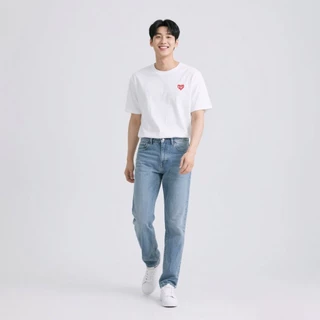 haas : NEW collection เสื้อยืดแขนสั้น Unisex สกรีน HAAS LOVE ลายหัวใจ รหัส SBSK2764