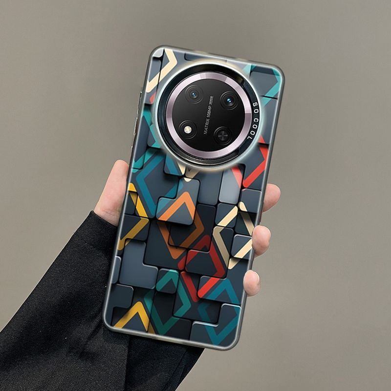 เคส Honor X9C X9D X9A X8B X8C X7C 5G เคส Honor X9C 200 Smart เคสโทรศัพท์ด้านแข็งกันกระแทก Tetris สาม