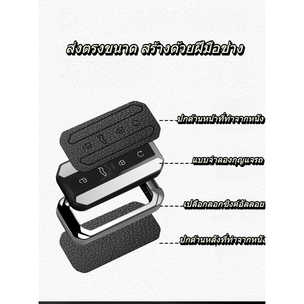 สังกะสีหนังกุญแจรถสําหรับ Chery Omoda C5 EV Omoda C5 Omoda 6 Omoda 8 Jaecoo 5 Jaecoo J5 Jaecoo 5 EV 