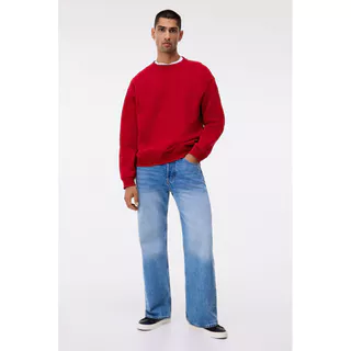 H&M(เอชแอนด์เอ็ม) เสื้อสเวตเตอร์แบบหลวมพอดี Men Loose Fit Sweatshirt 1308076_6