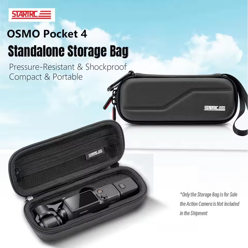 STARTRC for DJI Osmo Pocket 4 Portable Storage Bag waterproof PU Case