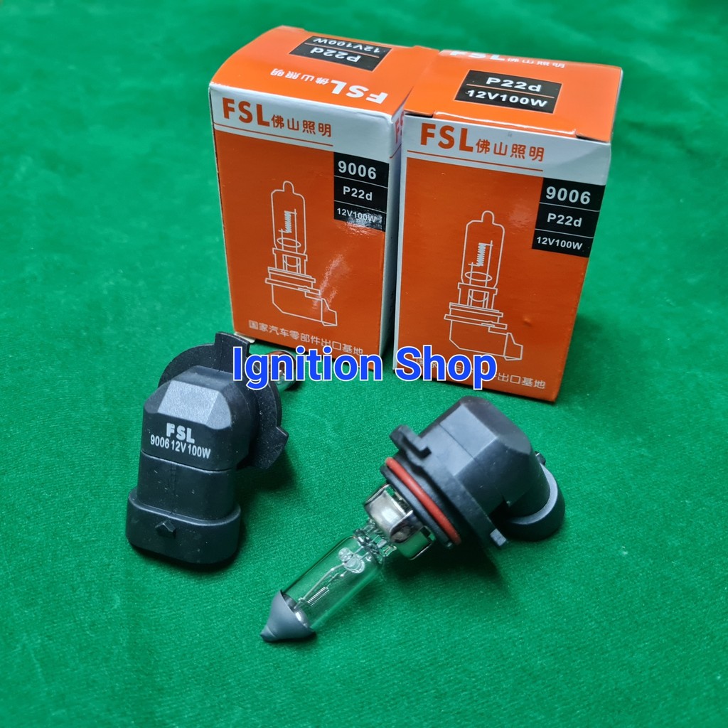 หลอดไฟ FSL ขั้ว HB4 9006  12 V 100W