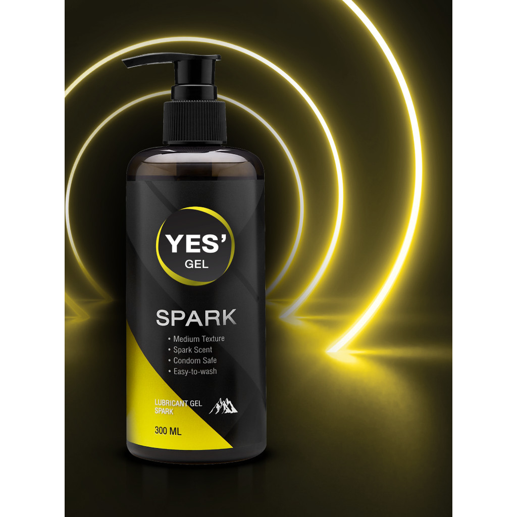 LL Zex1: YES' Spark Gel เจลหล่อลื่น Water-based สูตรแห้งช้า กลิ่น Spark Scent ปริมาณ 300ml