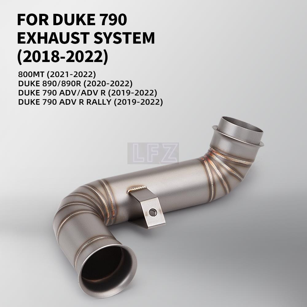 เหมาะสําหรับ DUKE790, Duke 890R, KTM790, Adventurer R, 790 RRally19-22 รถจักรยานยนต์ปรับกลางส่วนท่อไ