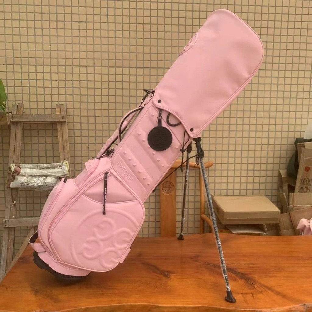 G4 Golf Bag Holder Club Standard คุณภาพสูงกระเป ๋ าสุภาพสตรีสีชมพูขนาดใหญ ่ Pro Bag Golf Bag