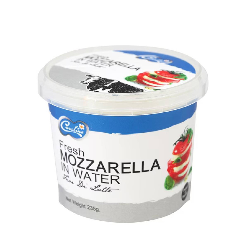[8851686000554] Caroline Mozzarella In Water 100 Gm. แคโรไลน์ มอสซาเรลล่าชีสในน้ำเกลือ