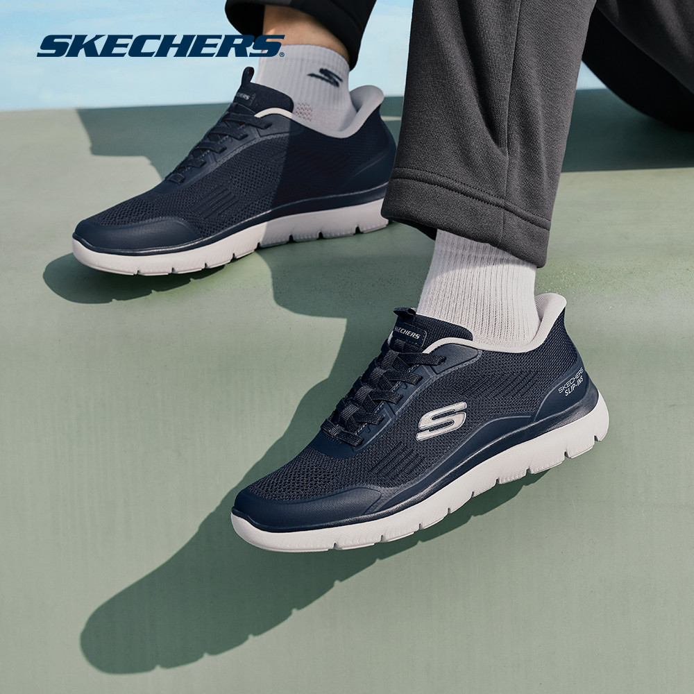 Skechers สเก็ตเชอร์ส รองเท้าผู้ชาย Men Summits Sport Shoes - 233047-NVBL - Air-Cooled Memory Foam