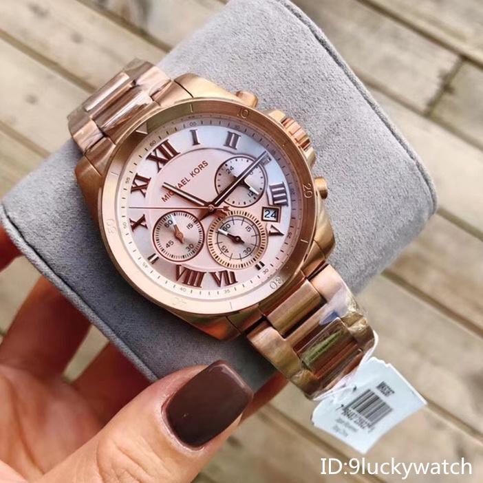 Michael Kors MK6367 Brecken Rose Gold Dial Rose Gold Chronograph Women's Watch