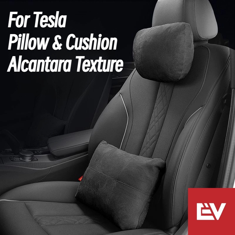 สําหรับ Tesla Model 3/Tesla Model Y หมอนและเบาะ Alcantara