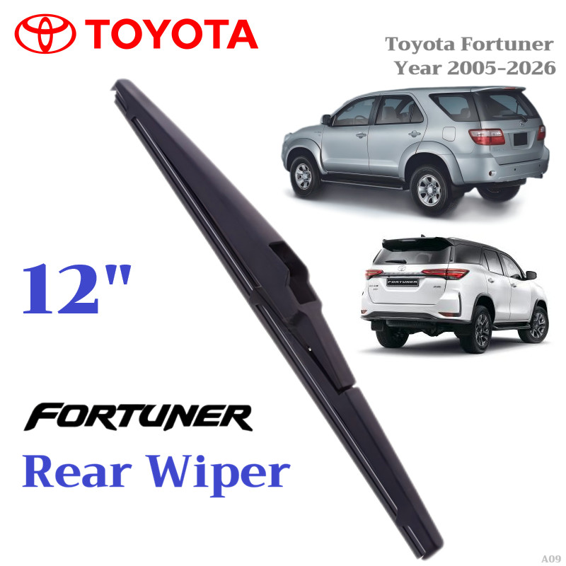 Rear Wiper Blade For Toyota Fortuner 2005-2026 Front And Rear Glass Clean Frameless